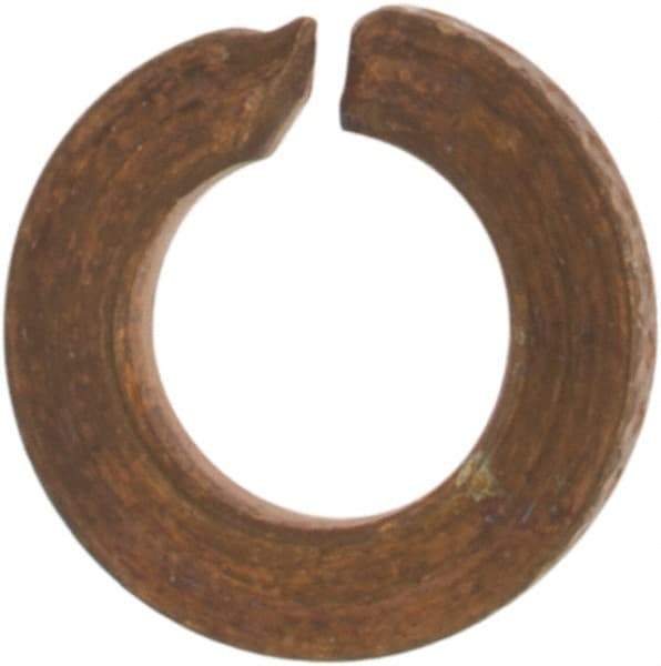 Value Collection - #2, 0.088" ID, 0.02" Thick Split Lock Washer - Silicon Bronze, Uncoated, 0.088" Min ID, 0.094" Max ID, 0.293" Max OD - Eagle Tool & Supply