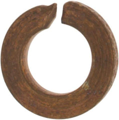 Value Collection - #2, 0.088" ID, 0.02" Thick Split Lock Washer - Silicon Bronze, Uncoated, 0.088" Min ID, 0.094" Max ID, 0.293" Max OD - Eagle Tool & Supply