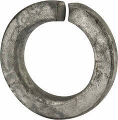 Value Collection - 1-3/8", 1.379" ID, 0.344" Thick Split Lock Washer - Grade 2 Steel, Hot Dipped Galvanized Finish, 1.379" Min ID, 1.408" Max ID, 2.219" Max OD - Eagle Tool & Supply