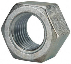 Value Collection - 2 - 4-1/2 UNC Steel Right Hand Hex Nut - 3" Across Flats, 1-23/32" High, Zinc Clear Finish - Eagle Tool & Supply