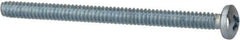 Value Collection - #4-40 UNC, 1-1/2" Length Under Head Phillips Drive Machine Screw - Pan Head, Grade 2 Steel, Zinc-Plated Finish, Without Washer - Eagle Tool & Supply