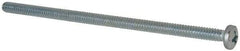 Value Collection - #6-32 UNC, 3" Length Under Head Phillips Drive Machine Screw - Pan Head, Grade 2 Steel, Zinc-Plated Finish, Without Washer - Eagle Tool & Supply