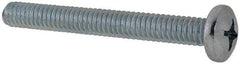 Value Collection - 1/4-20 UNC, 2-1/4" Length Under Head Phillips Drive Machine Screw - Pan Head, Grade 2 Steel, Zinc-Plated Finish, Without Washer - Eagle Tool & Supply