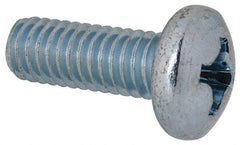 Value Collection - 5/16-18 UNC, 7/8" Length Under Head Phillips Drive Machine Screw - Pan Head, Grade 2 Steel, Zinc-Plated Finish, Without Washer - Eagle Tool & Supply