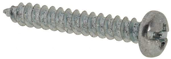Value Collection - #4 Pan Head Slotted Phillips Sheet Metal Screw - Steel, 3/4" Length Under Head, Grade 2 - Eagle Tool & Supply