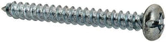 Value Collection - #6 Pan Head Slotted Phillips Sheet Metal Screw - Steel, 1-1/4" Length Under Head, Grade 2 - Eagle Tool & Supply