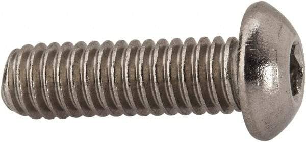 Value Collection - 5/16-18 UNC Hex Socket Drive, Button Screw - Grade 316 Stainless Steel, Uncoated, 1" Length Under Head - Eagle Tool & Supply