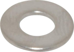 Value Collection - #8 Screw, Grade 316 Stainless Steel Standard Flat Washer - 11/64" ID x 3/8" OD, 0.031" Thick, Plain Finish - Eagle Tool & Supply