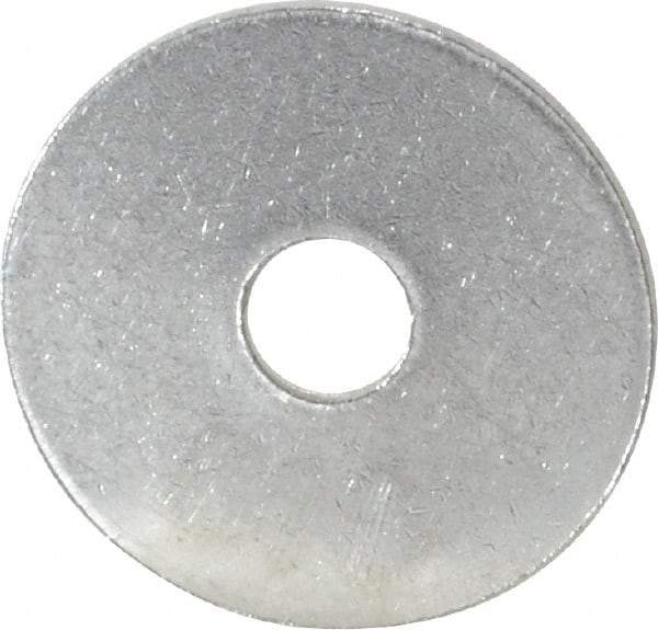 Value Collection - #6 Screw, Grade 316 Stainless Steel Fender Flat Washer - 9/64" ID x 5/8" OD, 0.038" Thick, Plain Finish - Eagle Tool & Supply