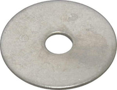 Value Collection - 1/4" Screw, Grade 316 Stainless Steel Fender Flat Washer - 1/4" ID x 1-1/4" OD, 0.057" Thick, Plain Finish - Eagle Tool & Supply