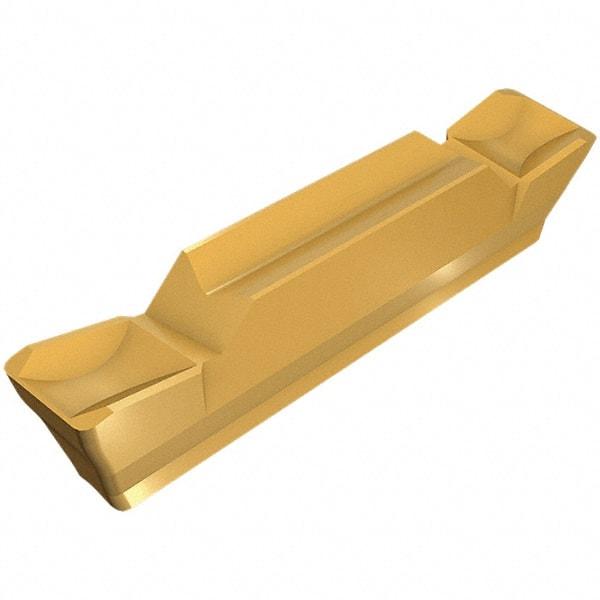 Iscar - HGN3003 C IC308 Grade, 0.118" Cutting Width, Carbide Cutoff Insert - Neutral Lead Angle, 0.012" Cnr Rad, TiCN Coated, Double End - Eagle Tool & Supply