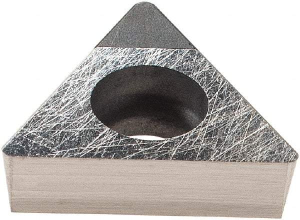 Komet - TOGX090204 Grade CBN57 CBN Boring Insert - Uncoated, 60° Triangle, 8° Relief Angle, 5.6mm Inscr Circle, 2.5mm Thick, 0.4mm Corner Radius - Eagle Tool & Supply