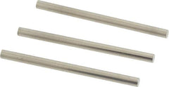 Van Keuren - 4 TPI, 1/4 Inch Pitch, 1-1/2 Inch Long, Thread Pitch Diameter Measuring Wire - 0.1291 Inch Nominal Best Wire Diameter, 0.1708 Inch Nominal Constant, 3 Pieces - Eagle Tool & Supply