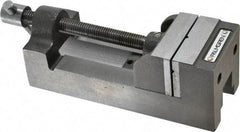 Palmgren - 2-1/2" Jaw Opening Capacity x 1-1/2" Throat Depth, Horizontal Drill Press Vise - 2-7/16" Wide Jaw, Stationary Base, Standard Speed, 7-1/4" OAL x 2-9/16" Overall Height, Cast Iron - Eagle Tool & Supply