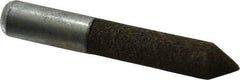 Grier Abrasives - 1/2" Diam 80 Grit 60° Included Angle Center Lap - Aluminum Oxide, Medium Grade, Extra Hard Density, Shank Mounted - Eagle Tool & Supply