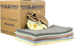 PRO-SOURCE - 16 Inch Long x 16 Inch Wide Virgin Car Wash Cotton Towels - Assorted Colors, Terry Cloth, Medium Lint, 5 Lbs. at 2 to 4 per Pound, Box - Eagle Tool & Supply