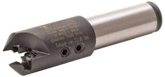 Kennametal - 12 to 14mm Diam, Straight Shank, 31.75mm Body Shank Diam, 45° Combo Chamfer and Countersink Drill - 14mm Drill Shank Diam, 3.42807R001 Insert, 6.31" OAL - Eagle Tool & Supply
