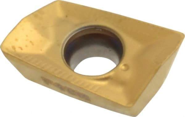 Seco - XOMX090304 ME06 Grade F40M Carbide Milling Insert - TiAlN/TiN Finish, 0.016" Corner Radius - Eagle Tool & Supply