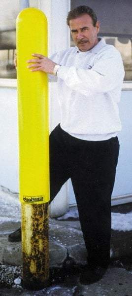 Vestil - 24" High, 5-7/8" Bollard Cover - Yellow, Low Density Polyethylene, 6 Lb, Smooth Surface - Eagle Tool & Supply
