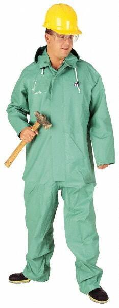 OnGuard - Size S, Green, Chemical Coverall - 1 Pocket, Open Ankle, Open Wrist - Eagle Tool & Supply