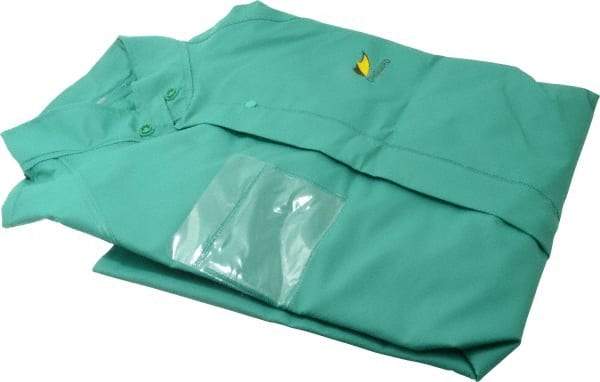 OnGuard - Size S, Green, Chemical, Rain, Flame Resistant/Retardant Jacket - 46" Chest, 1 Pocket - Eagle Tool & Supply