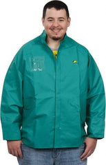 OnGuard - Size XL, Green, Chemical, Rain, Flame Resistant/Retardant Jacket - 58" Chest, 1 Pocket - Eagle Tool & Supply