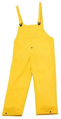 Helly Hansen - Size S, Yellow, Rain Bib Overall - 1 Pocket, Open Ankle - Eagle Tool & Supply