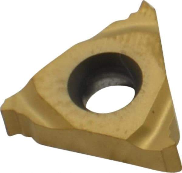 Seco - 16NR Internal Right Hand 16 UN Laydown Threading Insert - Grade CP500, TiAlN/TiN Coated Carbide - Eagle Tool & Supply