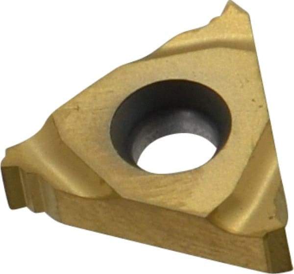 Seco - 16NR Internal Right Hand 18 UN Laydown Threading Insert - Grade CP500, TiAlN/TiN Coated Carbide - Eagle Tool & Supply