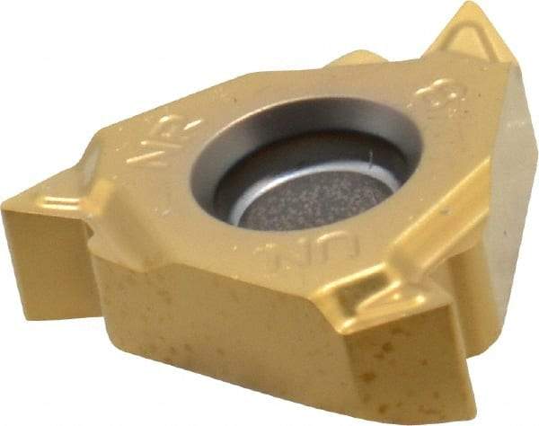 Seco - 16NR Internal Right Hand 8 UN Laydown Threading Insert - Grade CP500, TiAlN/TiN Coated Carbide - Eagle Tool & Supply