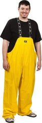 Helly Hansen - Size 2XL, Yellow, Rain Bib Overall - 1 Pocket, Open Ankle - Eagle Tool & Supply