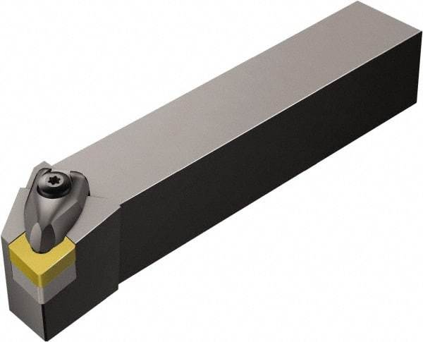 Sandvik Coromant - DCLNR/L, Right Hand Cut, -5° Lead Angle, 32mm Shank Height x 25mm Shank Width, Negative Rake Indexable Turning Toolholder - 170mm OAL, CNMG 12 04 08, CNMG 432 Insert Compatibility, Series T-Max P - Eagle Tool & Supply