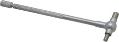 SPI - 3/4 to 1-1/4 Inch, 4.4 Inch Overall Length, Telescoping Gage - 4 Inch Long Handle, Hardened Tool Steel, Satin Chrome Finish - Eagle Tool & Supply