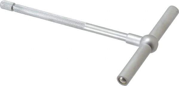 SPI - 3-1/2 to 6 Inch, 5-7/8 Inch Overall Length, Telescoping Gage - 5 Inch Long Handle, Hardened Tool Steel, Satin Chrome Finish - Eagle Tool & Supply