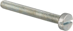 Value Collection - M3x0.50, 25mm Length Under Head Slotted Drive Machine Screw - Cheese Head, Grade 4.8 Steel, Zinc-Plated Finish, Without Washer - Eagle Tool & Supply