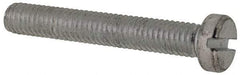 Value Collection - M6x1.00, 40mm Length Under Head Slotted Drive Machine Screw - Cheese Head, Grade 4.8 Steel, Zinc-Plated Finish, Without Washer - Eagle Tool & Supply