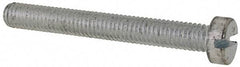 Value Collection - M6x1.00, 50mm Length Under Head Slotted Drive Machine Screw - Cheese Head, Grade 4.8 Steel, Zinc-Plated Finish, Without Washer - Eagle Tool & Supply
