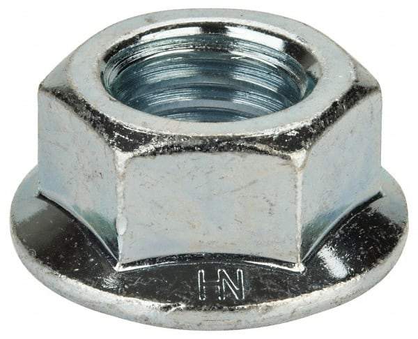 Value Collection - 3/4-10, 1-1/2" Flange Diam, Serrated Flange Nut - Grade Grade 2 Steel, Zinc-Plated Finish, 0.675" Flange Height - Eagle Tool & Supply