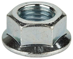 Value Collection - 3/4-10, 1-1/2" Flange Diam, Serrated Flange Nut - Grade Grade 2 Steel, Zinc-Plated Finish, 0.675" Flange Height - Eagle Tool & Supply