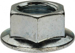 Value Collection - 7/8-9, 1.682" Flange Diam, Serrated Flange Nut - Grade Grade 2 Steel, Zinc-Plated Finish, 1.513" Flange Height - Eagle Tool & Supply