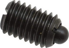 Gibraltar - 1/2-13, 3/4" Thread Length, 0.151" Plunger Projection, Steel Threaded Spring Plunger - 1/4" Max Plunger Diam, 0.75" Plunger Length, 5 Lb Init End Force, 28.5 Lb Final End Force - Eagle Tool & Supply