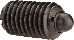 Gibraltar - 5/8-11, 1-1/16" Thread Length, 0.215" Plunger Projection, Steel Threaded Spring Plunger - 0.31" Max Plunger Diam, 1.062" Plunger Length, 7 Lb Init End Force, 50 Lb Final End Force - Eagle Tool & Supply