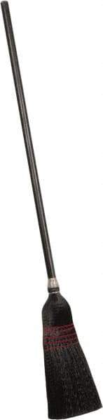 PRO-SOURCE - 60" OAL Polypropylene Bristle Corn Broom - Wood Handle, Water Resistance - Eagle Tool & Supply