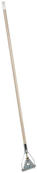 PRO-SOURCE - 48" Quick Connect Mop Handle - 1-1/8" Handle Diam, Metal Connector, Use with Wet Mops - Eagle Tool & Supply