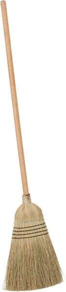 PRO-SOURCE - 60" OAL Corn Bristle Broom - Wood Handle - Eagle Tool & Supply