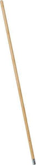 PRO-SOURCE - 54" Wood Female Thread Mop Handle - 1-1/8" Handle Diam, Metal Connector, Use with Wet Mops - Eagle Tool & Supply