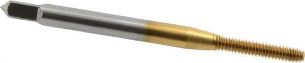 OSG - #3-48 UNC H4 Thread Limit Modified Bottoming Thread Forming Tap - Cobalt, TiN Finish, 1-13/16" OAL, 1/2" Thread Length, Right Hand Thread, Series HY-PRO NRT - Eagle Tool & Supply