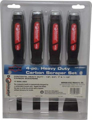 Mayhew - Stiff Carbon Steel 1-Edge Heavy-Duty Carbon Scraper Set - Eagle Tool & Supply