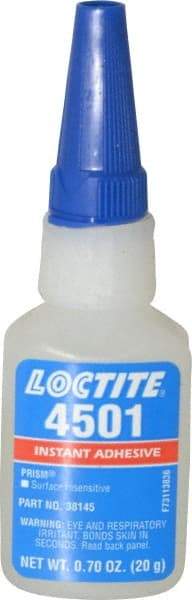 Loctite - 0.70 oz Bottle Clear Instant Adhesive - Series 4501 - Eagle Tool & Supply