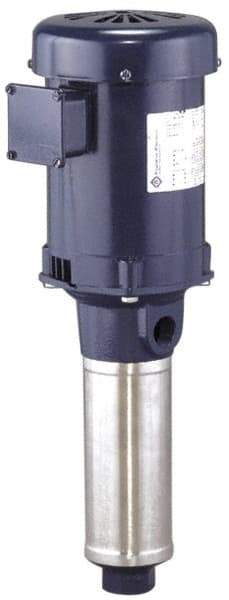 Graymills - 1-1/2 hp, 3 Phase, 230/460 Volt, Immersion Pump, Multi Stage Booster Pump - Machine Tool Coolant, TEFC Motor, 7 Stage - Eagle Tool & Supply